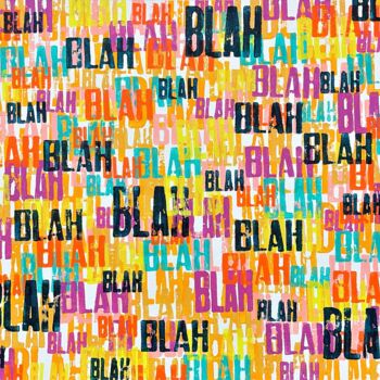 "Blah Blah II" başlıklı Tablo Sanjay Dhawan tarafından, Orijinal sanat, Akrilik