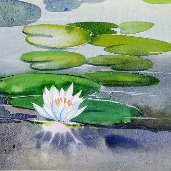 Lily Painting By Sanjay Punekar Artmajeur Lily Painting By Sanjay Punekar Artmajeur