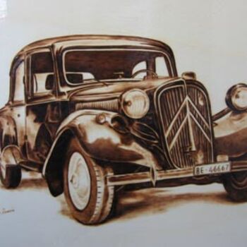 Pintura titulada "coche" por José Luis San Román, Obra de arte original
