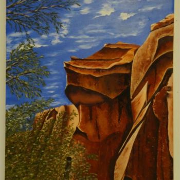 Painting titled "Capitol reef" by Paul Santander, Original Artwork, Oil