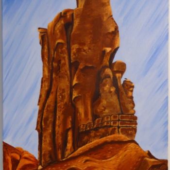 Peinture intitulée "Rocher de monument…" par Paul Santander, Œuvre d'art originale, Autre