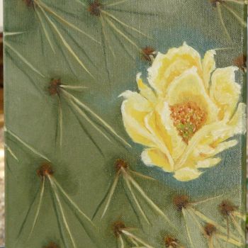 Pintura intitulada "fleurs-de-cactus.jpg" por Paul Santander, Obras de arte originais, Outro