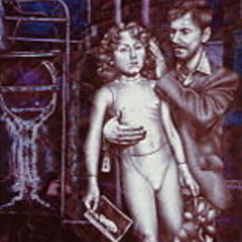 Peinture intitulée ""IL Pedofilo di Mar…" par Armando Santelli, Œuvre d'art originale