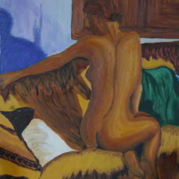 Pintura titulada "1-de-espaldas.jpg" por Santi Goñi, Obra de arte original, Oleo