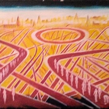 Painting titled "Routes" by Santiago Ribeiro, Original Artwork, Oil