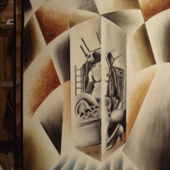 Pittura intitolato "contenedor.jpg" da Santial Alonso, Opera d'arte originale
