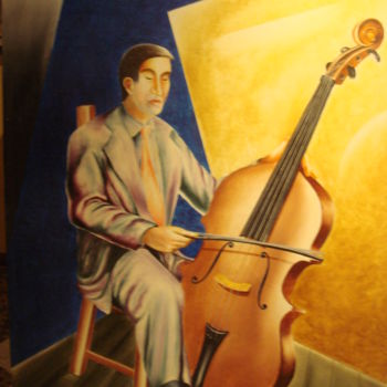 Pintura titulada "EL MUSICO" por Santial Alonso, Obra de arte original, Otro