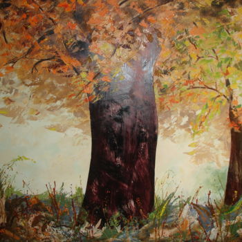 Malerei mit dem Titel "OTOÑO" von Santial Alonso, Original-Kunstwerk, Öl