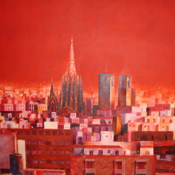 Malerei mit dem Titel "BARCELONA" von Santial Alonso, Original-Kunstwerk, Andere
