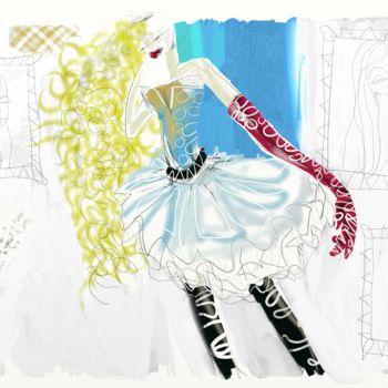 Arte digitale intitolato "dressing up" da Rosanna Santoni, Opera d'arte originale, Pittura digitale