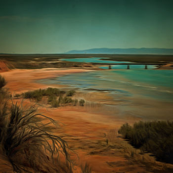 Arte digitale intitolato "Outback Scenery" da Alan Carson, Opera d'arte originale