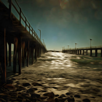 Digitale Kunst mit dem Titel "Rapid Bay" von Alan Carson, Original-Kunstwerk