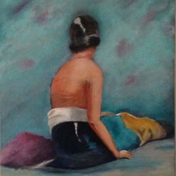 Painting titled "La muse 1920" by Sapiacelli, Original Artwork, Oil