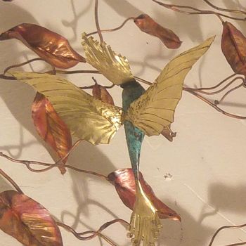 Design intitulée "Bird on the leaves…" par Sapir Gelman, Œuvre d'art originale