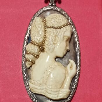 Design titled "Ivory Cameo Pendant" by Sapir Gelman, Original Artwork, Jewelry