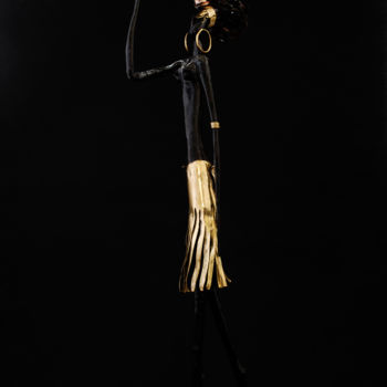 Sculpture titled "Black Beauty II" by Sapir Gelman, Original Artwork
