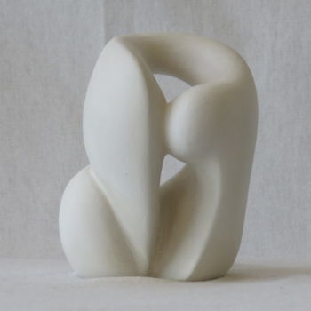 Sculpture titled "Terre blanche 3" by Sara Amato-Gentric, Original Artwork, Clay