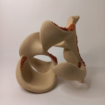 Sculpture titled "Volutes" by Sara Amato-Gentric, Original Artwork, Terra cotta