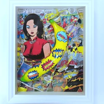 Collages titled "FUCK ME! BOOM" by Sara Arnaout, Original Artwork, Collages