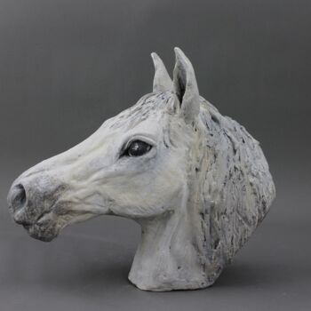 Sculpture intitulée "Andalusian horse bu…" par Sara Grace Wevill, Œuvre d'art originale, Céramique