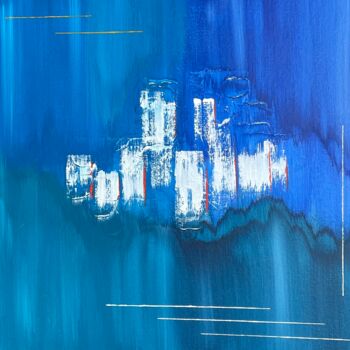 Картина под названием "Voyage" - Sara Kouyoumdjian, Подлинное произведение искусства, Акрил Установлен на Деревянная рама дл…