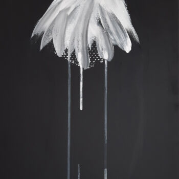 Pintura titulada "White Absence" por Sara Lora, Obra de arte original, Acrílico Montado en Bastidor de camilla de madera