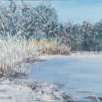 Pintura titulada "Monate di inverno /…" por Sara Maio, Obra de arte original, Oleo