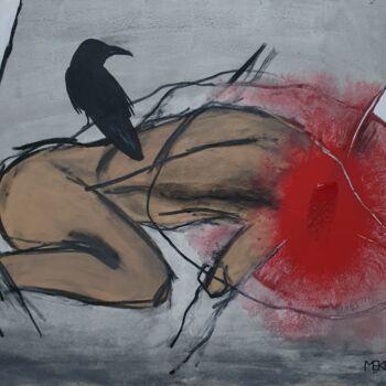 Pittura intitolato "death" da Sara Mekhfi, Opera d'arte originale, Acrilico