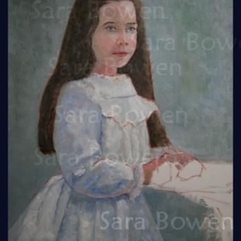 Painting titled "Little Girl from 19…" by Sara B, Original Artwork