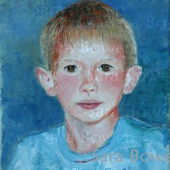 Malarstwo zatytułowany „Boy In Blue Shirt” autorstwa Sara B, Oryginalna praca