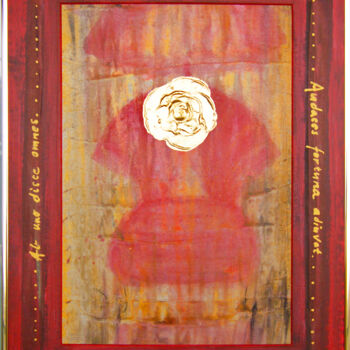 Painting titled "For Joy VIII." by Sarah I. Avni, Original Artwork, Oil Mounted on Cardboard