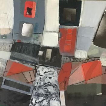 Pittura intitolato "Abstraction 1" da Sarah Lanyi, Opera d'arte originale, Collages