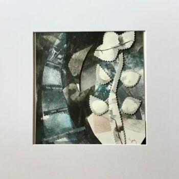 Colagens intitulada "Les découpés 2" por Sarah Lanyi, Obras de arte originais, Acrílico