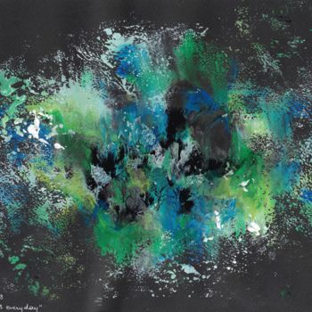 Pintura intitulada "Earth Day is every…" por Sarah Leseigneur, Obras de arte originais, Guache