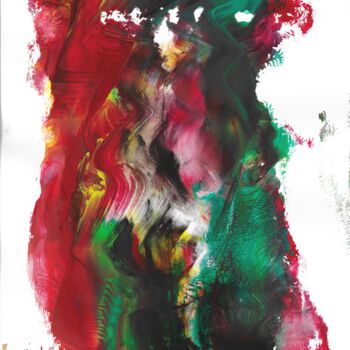 "Elucubrations" başlıklı Tablo Sarah Leseigneur tarafından, Orijinal sanat, Guaş boya