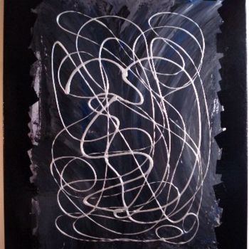 Malerei mit dem Titel "Omnibulation planèt…" von Sarah Paolantonacci (Sarahoui), Original-Kunstwerk, Acryl