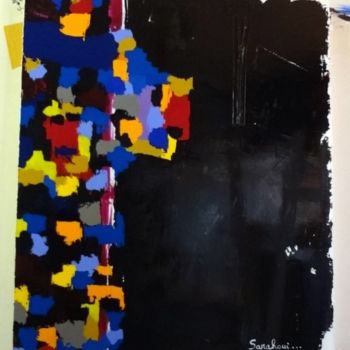 Painting titled "faith?????" by Sarah Paolantonacci (Sarahoui), Original Artwork, Acrylic