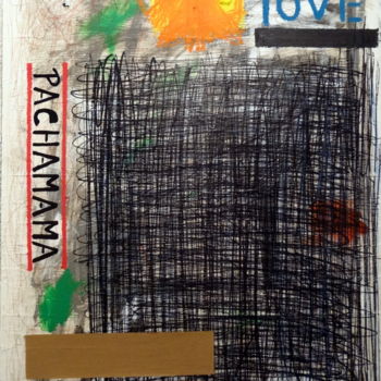 Painting titled "PACHAMAMA....." by Sarah Paolantonacci (Sarahoui), Original Artwork, Acrylic