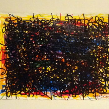 Pintura titulada "Abstrait - 3." por Sarah Paolantonacci (Sarahoui), Obra de arte original, Acrílico