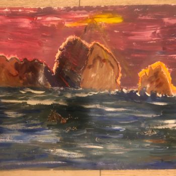 Painting titled "Wild see" by Sarah Potache, Original Artwork, Oil