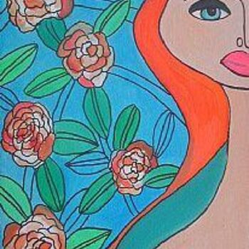 Pintura intitulada "rosamor" por Sara Molano, Obras de arte originais