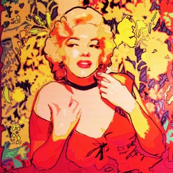 Painting titled "marilyn-monroe-pop-…" by Sara Raquel Sarangello, Original Artwork, Ink