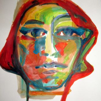 Painting titled "ELLE" by Sara Raquel Sarangello, Original Artwork, Acrylic