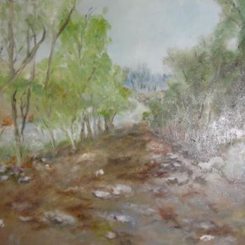 Pintura intitulada "white forest" por Sarah Rozen, Obras de arte originais