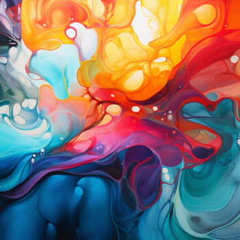 Arts numériques intitulée "Chaos and Harmony.…" par Saras, Œuvre d'art originale, Image générée par l'IA