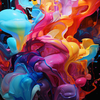 Цифровое искусство под названием "Chaos and Harmony.…" - Saras, Подлинное произведение искусства, Изображение, сгенерированн…