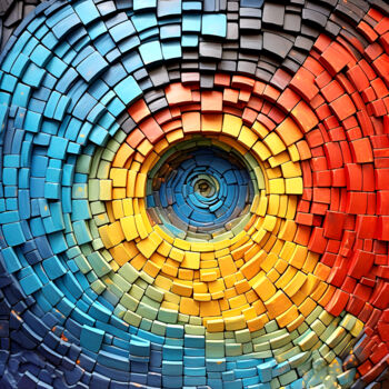 Arte digitale intitolato "Whirlpool" da Saras, Opera d'arte originale, Immagine generata dall'IA