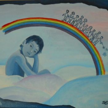 Pittura intitolato "speranza" da Sara Silberstein, Opera d'arte originale