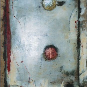 Painting titled "luna rossa" by Sarah Patroni, Original Artwork