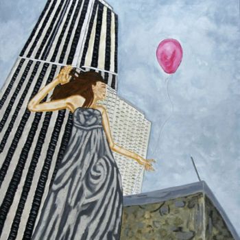 Pintura intitulada "Um mundo por descob…" por Sara Vieira, Obras de arte originais, Óleo